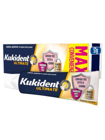 Kukident Ultimate Neutro Crema Adesiva Protesi Dentarie 57g