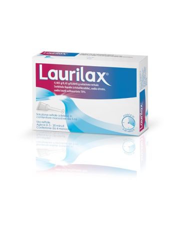 Laurilax Soluzione Rettale Lassativa 4 Flaconi Monodose 5ml