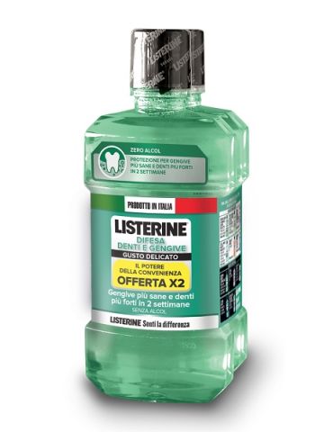 Listerine Difesa Denti E Gengive Gusto Delicato Collutorio Bundle 2x500ml