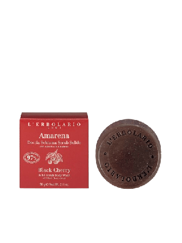 L'erbolario Amarena Doccia Schiuma Scrub Solido 60g