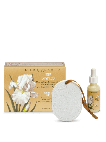 L'erbolario Iris Bianco Medaglione Cassetti Armadi
