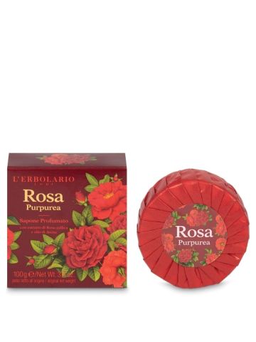 L'erbolario Rosa Purpurea Sapone Solido Profumato 100g