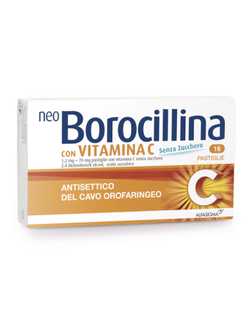 Neoborocillina C 16 Pastiglie Senza Zucchero