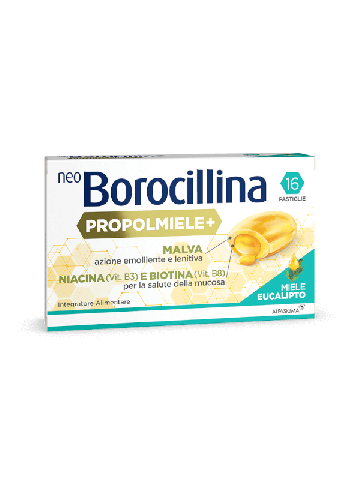 Neoborocillina Propolmiele+ Eucalipto Gola 16 Pastiglie