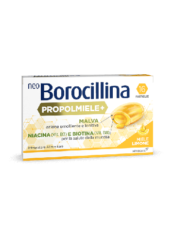 Neoborocillina Propolmiele+ Limone Gola 16 Pastiglie