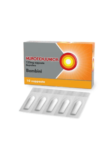 Nurofenjunior 125mg Ibuprofene Bambini 10 Supposte