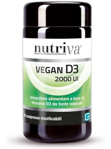 Nutriva Vegan D3 2000ui 60 Compresse Masticabili