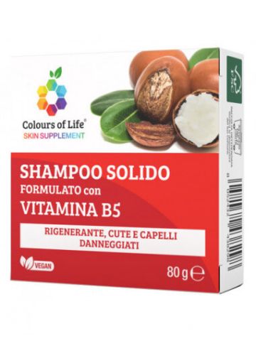 Optima Vitamina B5 Shampoo Solido Colours Of Life 80g