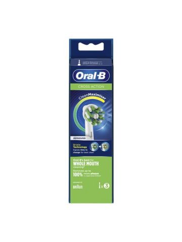 Oral-b Cross Action Eb-50 3 Testine Ricambio Spazzolino Elettrico