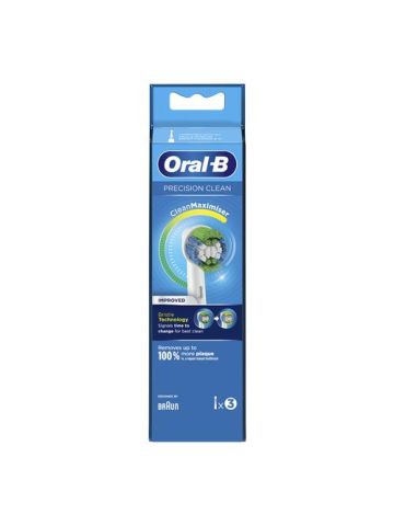 Oral-b Precision Clean Eb-20 3 Testine Ricambio Spazzolino Elettrico