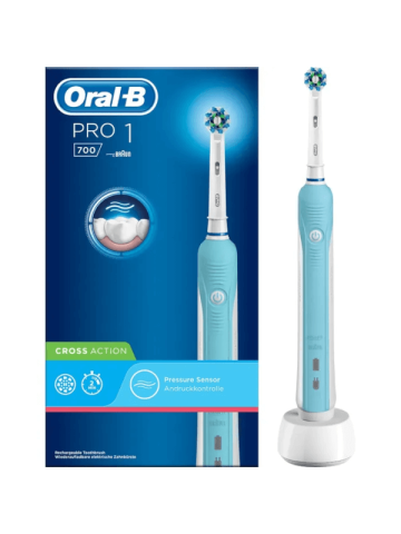 Oral-b Pro 1 700 Braun Spazzolino Elettrico Ricaricabile + 1 Ricambio Sostituito