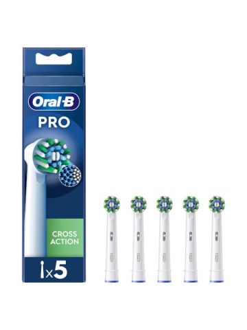 Oral-b Pro Cross Action 5 Testine Ricambio Spazzolino Elettrico