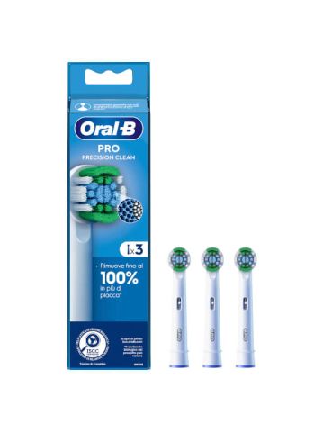 Oral-b Pro Precision Clean 3 Testine Ricambio Spazzolino Elettrico