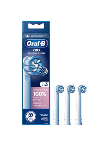 Oral-b Pro Sensitive Clean 3 Testine Ricambio Spazzolino Elettrico