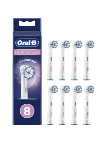 Oral-b Pro Sensitive Clean 8 Testine Ricambio Spazzolino Elettrico