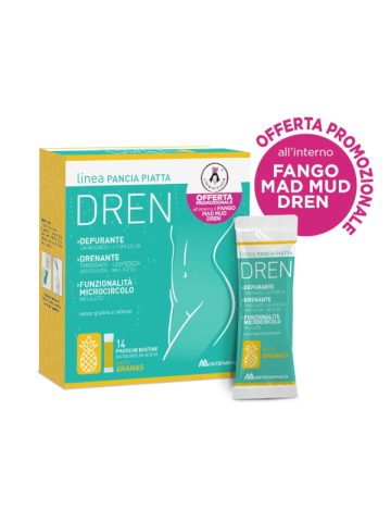 Pancia Piatta Dren Ananas 14 Stick Pack + Fango In Omaggio