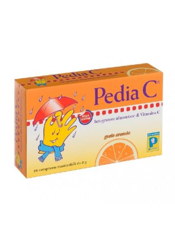 Pediatrica Pedia C Vitamina Arancia 24 Compresse Masticabili