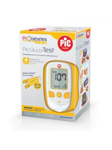 Pic Gluco Test Kit Glucometro Misurazione Glicemia