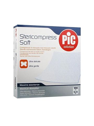 Pic Stericompress Soft Garze Tessuto Non Tessuto 10x10cm