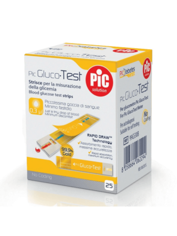 Pic Strisce Gluco Test 25 Pezzi