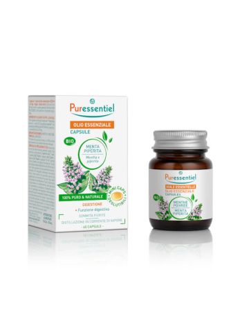 Puressentiel Olio Essenziale Capsule Menta Piperita Bio 60 Capsule