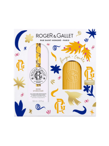 Roger & Gallet Set Natale Bois D'orange Acqua Profumata 100ml + Candela