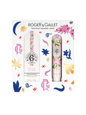 Roger & Gallet Set Natale Feuille De Thé Acqua Profumata 30ml + Crema Mani 30g