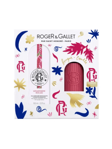 Roger & Gallet Set Natale Gingembre Rouge Acqua Profumata 100ml + Candela