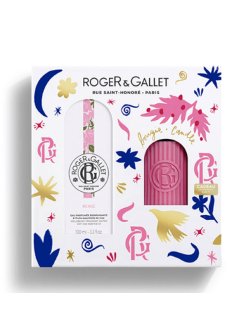 Roger & Gallet Set Natale Rose Acqua Profumata 100ml + Candela