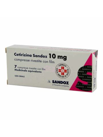 Sandoz Cetirizina 10mg 7 Compresse Rivestite