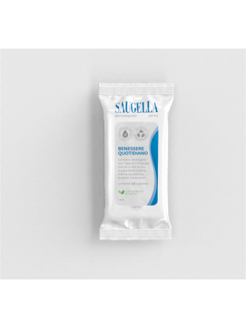 Saugella Dermoliquido Salviette Intime 15 Pezzi