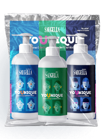Saugella Younique Bundle Dermoliquido Idraserum Attiva 3 Flaconi 200ml