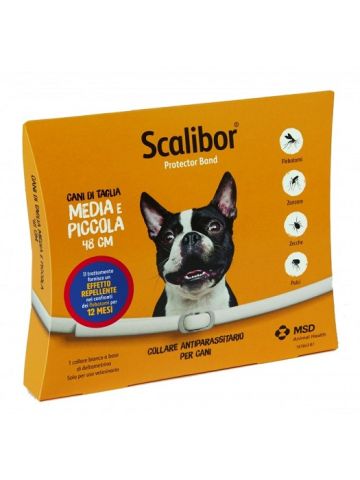 Scalibor Protector Band Collare Antiparassitario 12 Mesi Cani Taglia Piccola 48cm