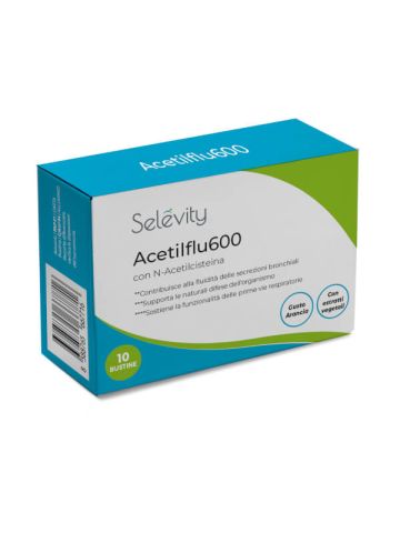 SELEVITY_ACETILFLU600_N_ACETILCISTEINA_600MG_10_BUSTINE