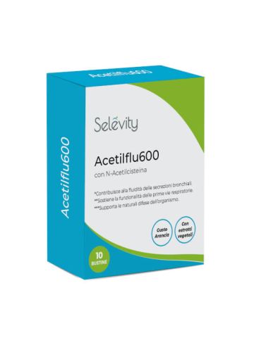 Selevity Acetilflu N-acetilcisteina 600mg 10 Bustine