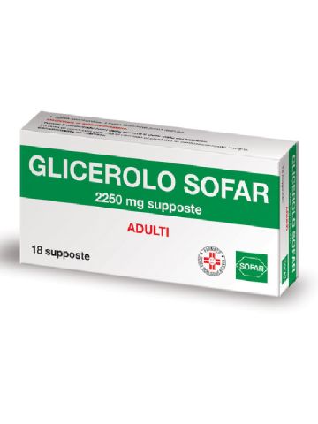 Sofar Glicerolo Adulti 2250mg 18 Supposte