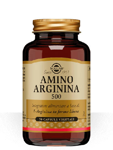 Solgar Amino Arginina 500 Ossido Nitrico 50 Capsule