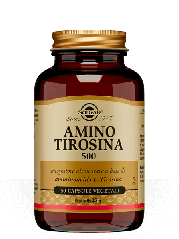 Solgar Amino Tirosina 500 Melanina 50 Capsule