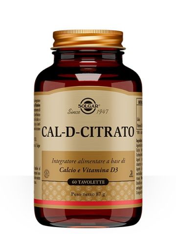 Solgar Cal-d-citrato Calcio Vitamina D Ossa 60 Tavolette