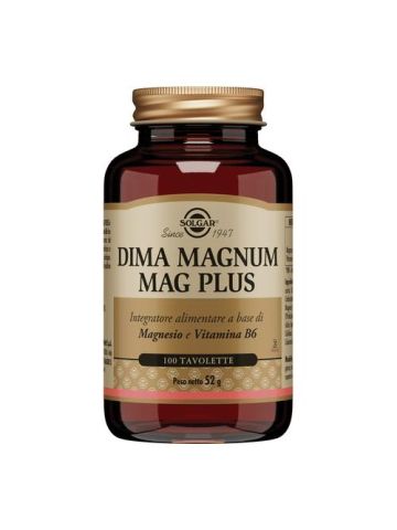 Solgar Dima Magnum Mag Plus Magnesio 100 Tavolette