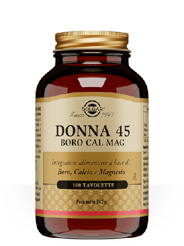 Solgar Donna 45 Boro Cal Mag Benessere Ossa Menopausa 100 Tavolette