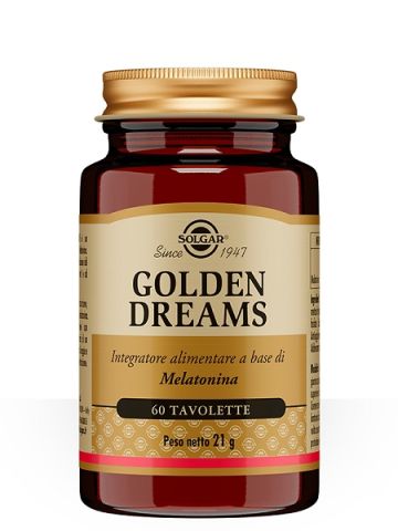 Solgar Golden Dreams Melatonina Sonno Riposo 60 Tavolette