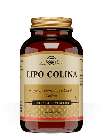 Solgar Lipo Colina Fegato Metabolismo Lipidi 100 Capsule Vegetali