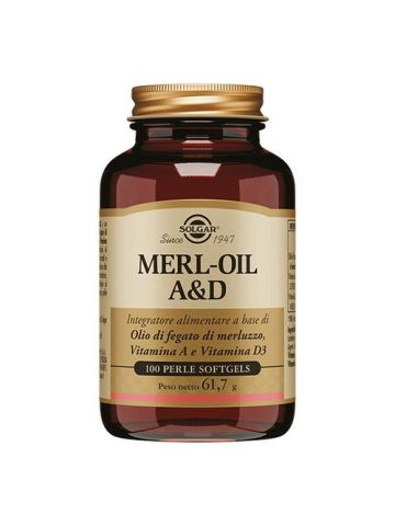 Solgar Merl-oil A&d Olio Fegato Merluzzo Pelle Vista 100 Perle