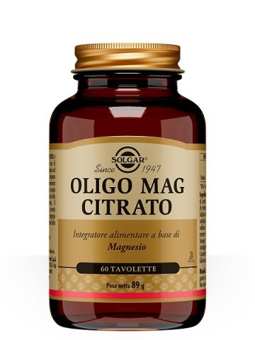 Solgar Oligo Mag Citrato Magnesio 60 Tavolette