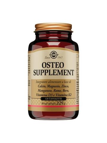 Solgar Osteo Supplement Calcio Vitamina D Ossa 120 Tavolette