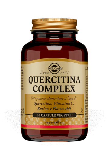 Solgar Quercitina Complex Antiossidante Difese Immunitarie 50 Capsule