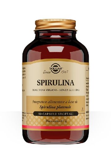 Solgar Spirulina Alga Ricostituente 80 Capsule Vegetali