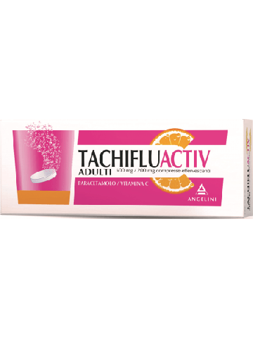 Tachifluactiv 500+200mg Paracetamolo Vitamina C 12 Compresse Effervescenti