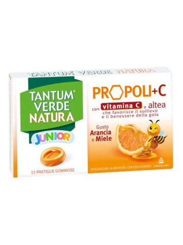 Tantum Verde Natura Junior Gola 15 Pastiglie Gommose